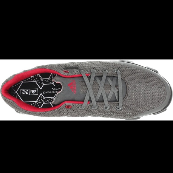 NEW Adidas Crossflex Men's Golf Shoes Iron / Black Red Size Size 8.5 Q46613 NWT - Picture 8 of 11
